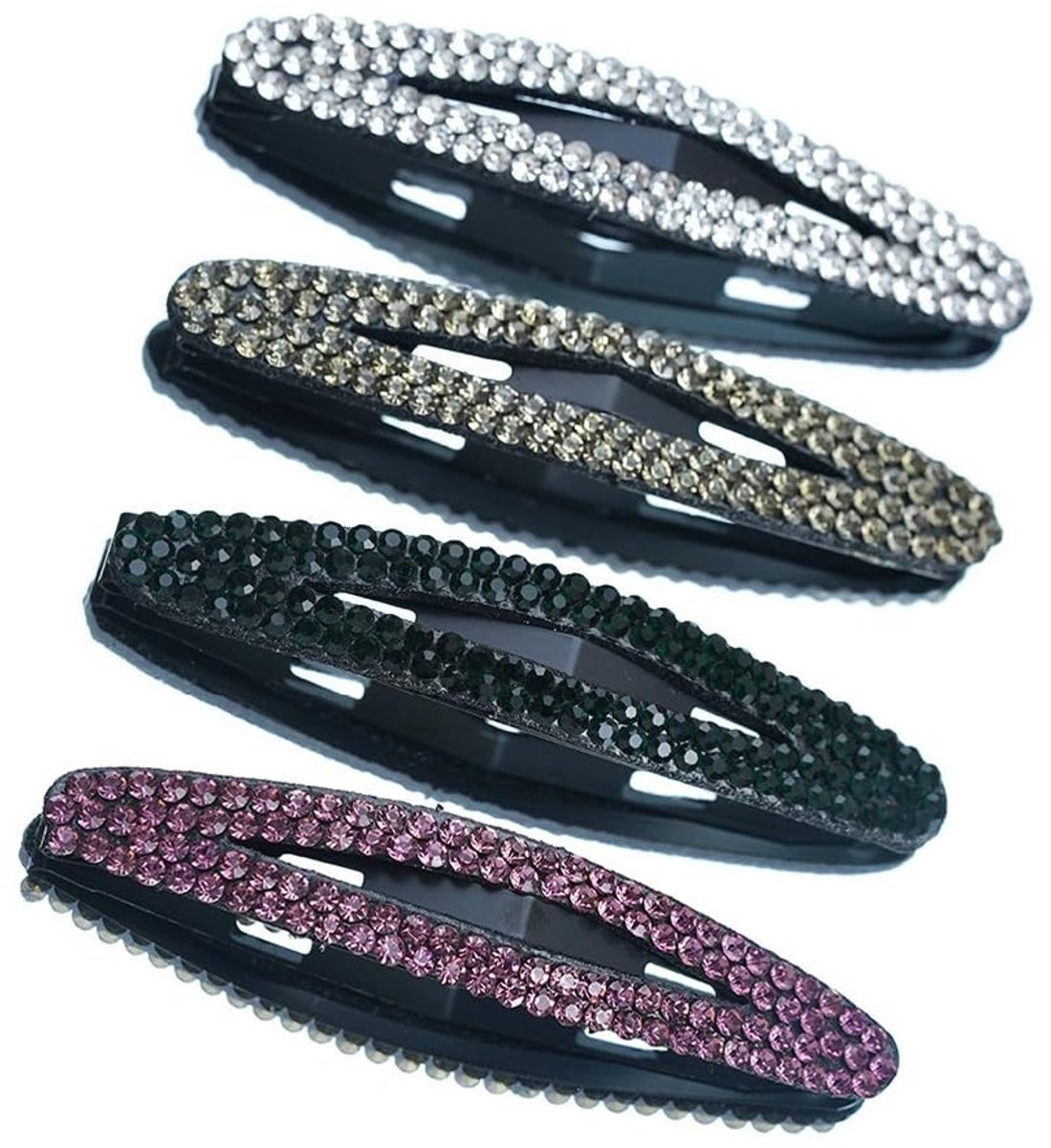 SPHProducts - Glitter Haarspelden - Elegante Snap Haarclips - Perfect voor Feesten - Bruiloft - Haaraccessoires - Voor Vrouwen - Multicolor