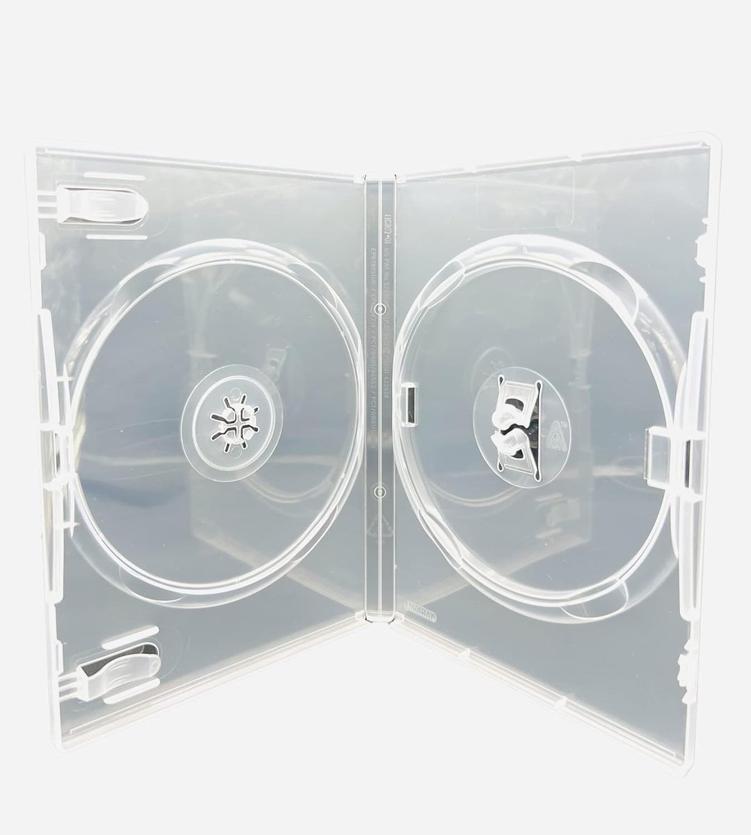 aladdien - CD DVD Blu Ray Disc Case - Amaray Double Clear - Voor 2 schijven - 10 stuks - Opbergoplossing voor media - Duurzaam en veilig - Geschikt ...
