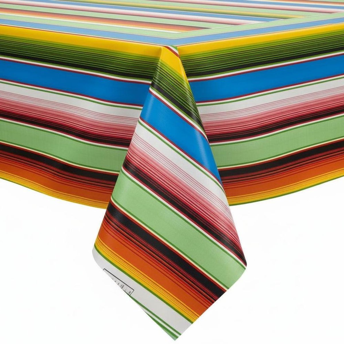 Protecttable - Mexicaans Tafelzeil Saltillo Marineblauw 120x190cm - Tafelkleed Afwasbaar - Kunststof