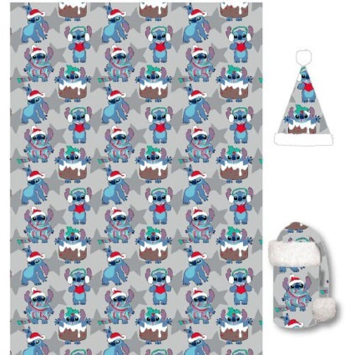 Disney Lilo & Stitch Fleeceplaid + Muts, Winter - 100 x 140 - Polyester