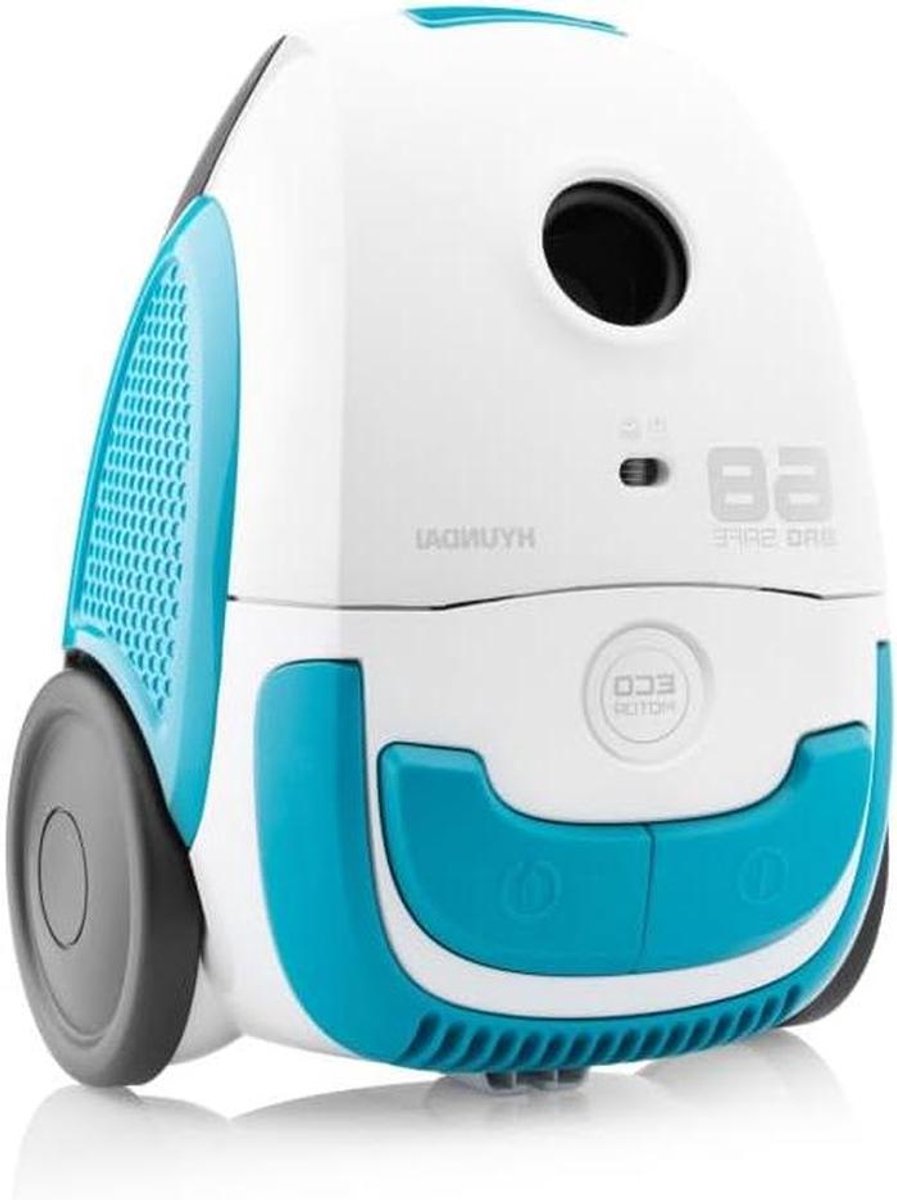 Stofzuiger met zak - Cilinderstofzuiger Stofzuiger - Huis reinigen - ECO-motor met lager verbruik - 2 liter - Wit/blauw
