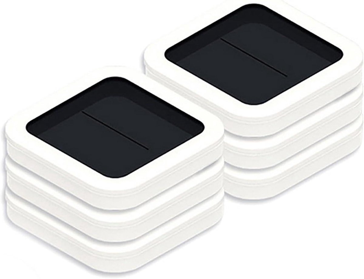 Prullenbak Navulringen - Vervangende Zakken - Afval Beheer - Automatische Afdichting - 3 Gallon Capaciteit - Wit