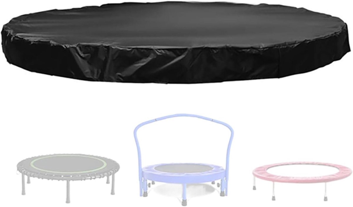 Trampoline Afdekhoes - Trampolinehoes Beschermhoes - Trampoline Beschermen - Waterdicht Oxford Materiaal - 92 x 11 cm - Grijs