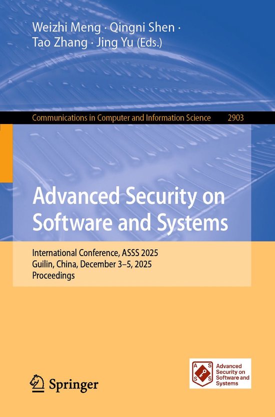 Springer Nature Proceedings Computer Science - Advanced Secu ... - cover
