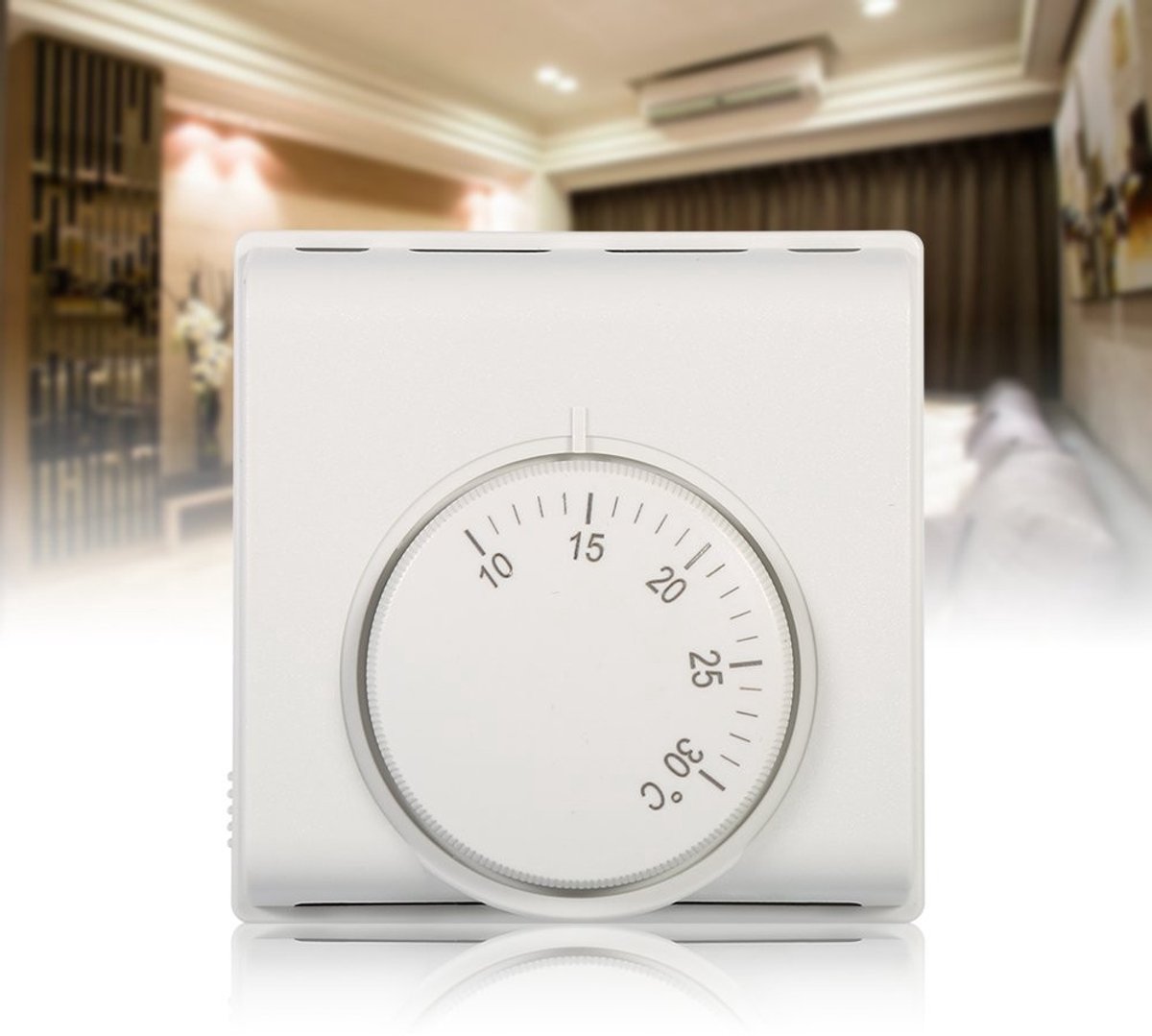 SolidChoice - Mechanische Thermostaat - Centrale Airconditioning - Voor Hotels en Supermarkten - 220V - Energiezuinig - Betrouwbare temperatuurregelin
