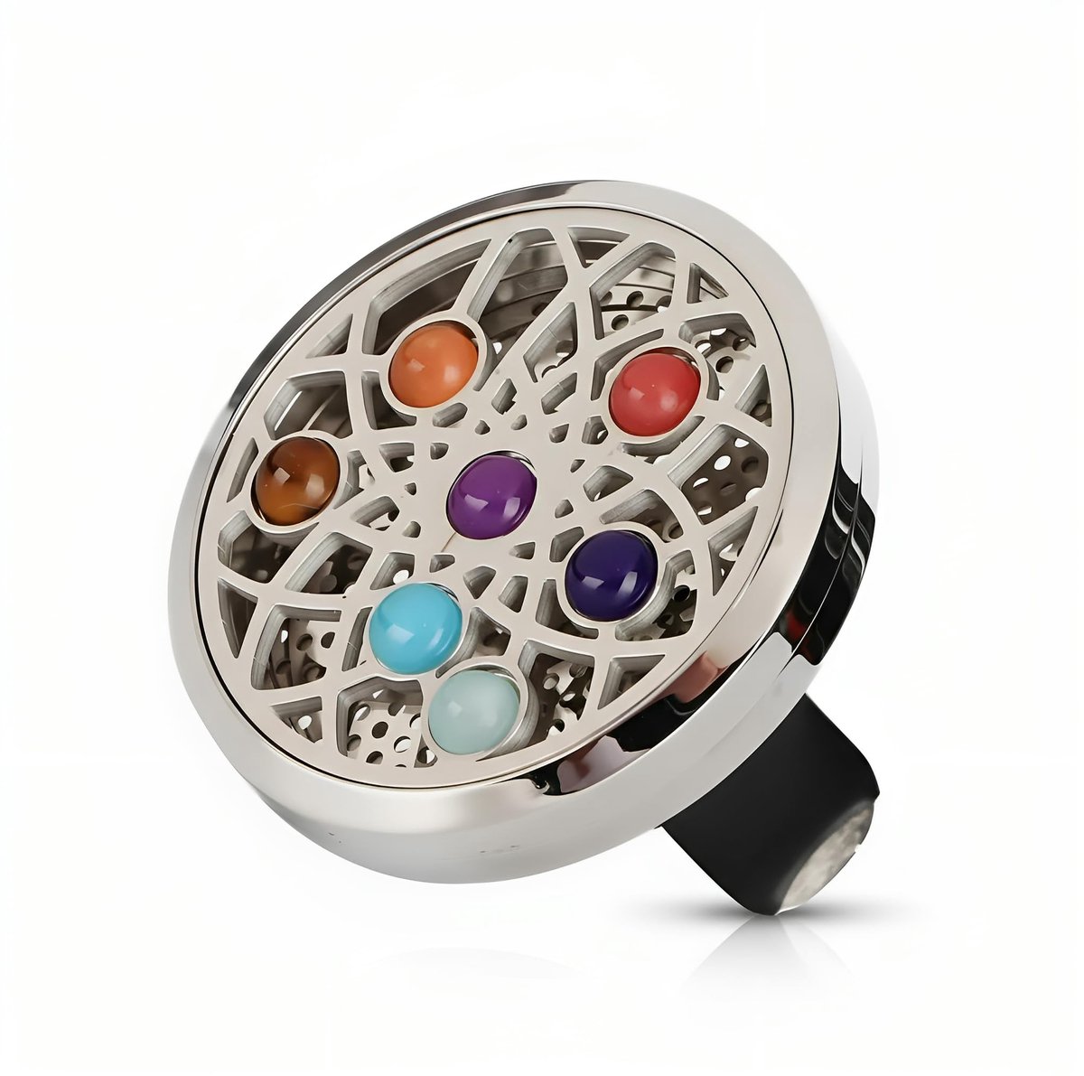 SolidChoice - Auto Diffuser Aromatherapie - Luchtverfrisser met Etherische Oliën - Inclusief Reservepads - Perfect voor in de auto - Creëert een rustg