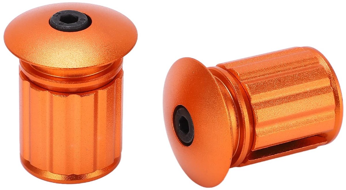 aladdien - Fiets Handvat Eindstuk - Aluminium - Duurzaam en Eenvoudig te Installeren - Voor 18-20mm Stuur - Verbeterde Grip - Veilig Fietsen - Gesch...