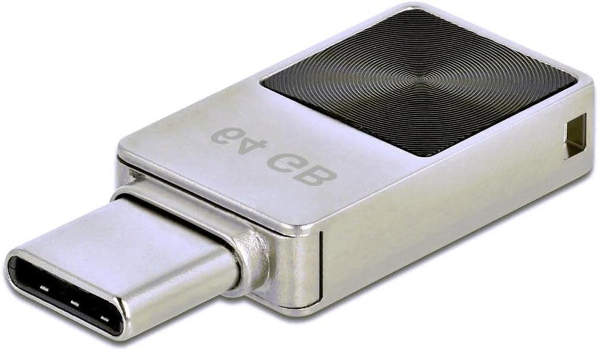 USB-C Geheugenstick - Mini USB Stick - Bestanden Overzetten - Metalen Behuizing - 64 GB - Zilver