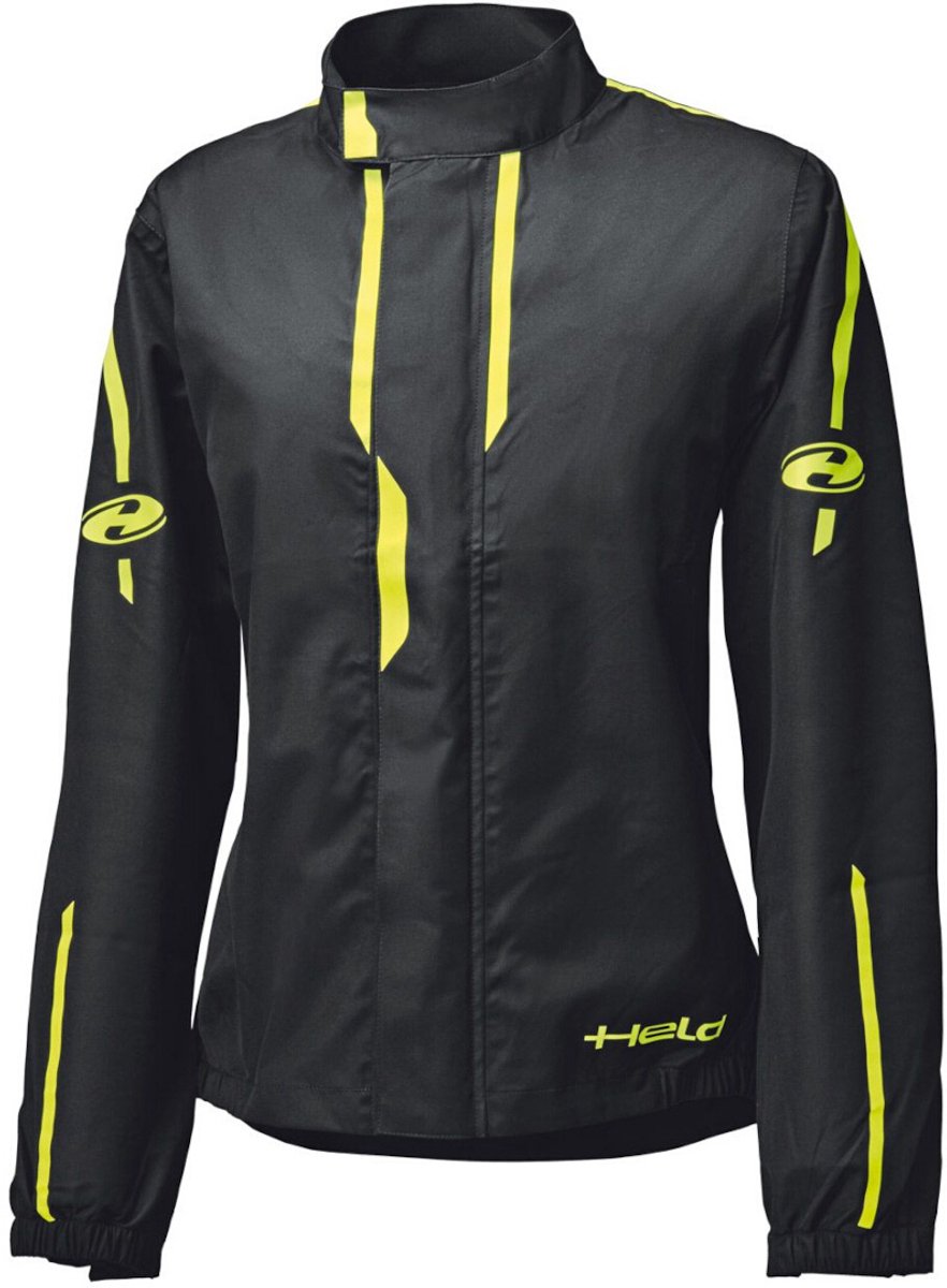 Held Rainstorm Top Dames Zwart Neon Regenjas - Jas