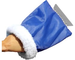 Autosneeuwborstel - Ruitenschraper Ijsverwijderaar - Autoruiten Reinigen - Met Geïsoleerde Handschoen - 27 cm - Blauw