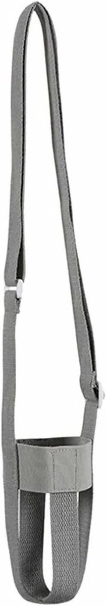 Flessenhoes met Band - Waterfles Houder - Hydratatie Onderweg - Waterdicht Materiaal - 105 x 2 x 14 cm - Grijs