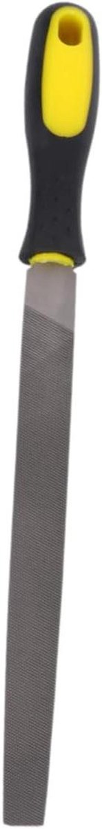 Stalen Vijl - Metaalvijl Handvijl - Metaal Slijpen - Antislip Handvat - 31 x 2.5 x 1 cm - Zwart