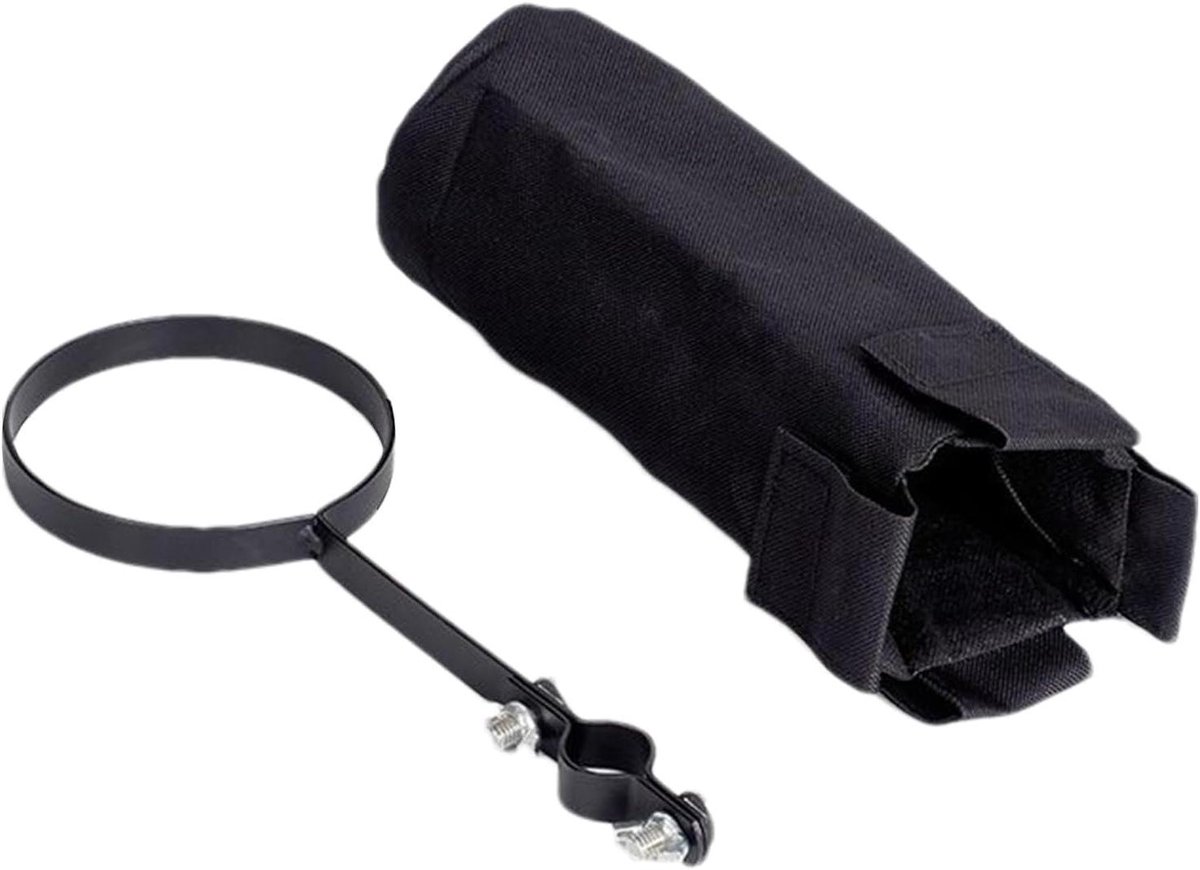 Trommelstokken Tas - Drumstokken Houder - Muziek Optredens - Grote Capaciteit - 14x25cm - Zwart