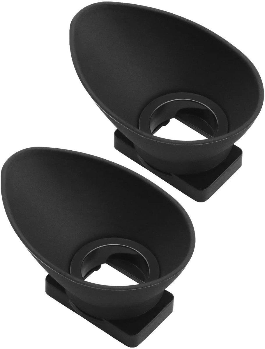 aladdien - Camera Oculair Vervanging - Zoekers voor camera - Zacht rubber - Oogschelp 2 stuks - Comfortabel voor brildragers - Geschikt voor Canon c...