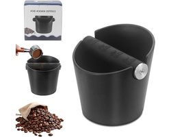 Koffie Afklopbak - Espresso Bak - Barista Werkplek - Stil Afneembaar - 14 cm Breed - Zwart