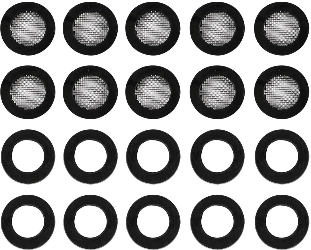 ONF3 - Rubber Ringen en Douchekopfilter Gasket - Geschikt voor 1/2 Inch Douchekop - Doucheaccessoires - Duurzame Kwaliteit - Ideaal voor Slangen...