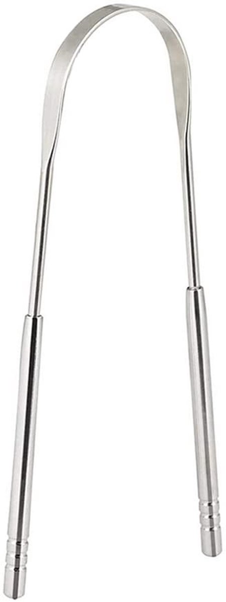 ONF3 - Tongschraper - Roestvrij Staal - Veilig en Comfortabel - U Vorm - Tong Cleaners - Geschikt voor dagelijkse mondhygiëne - 17,4 x 9,7 cm