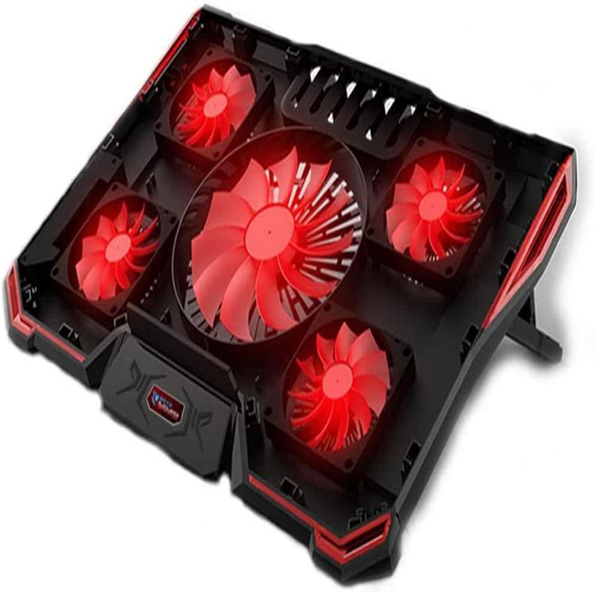 Laptop Koeler - Koelpad Laptop - Gaming Laptop Koelen - 5 Stille Ventilatoren - 41 cm - Zwart