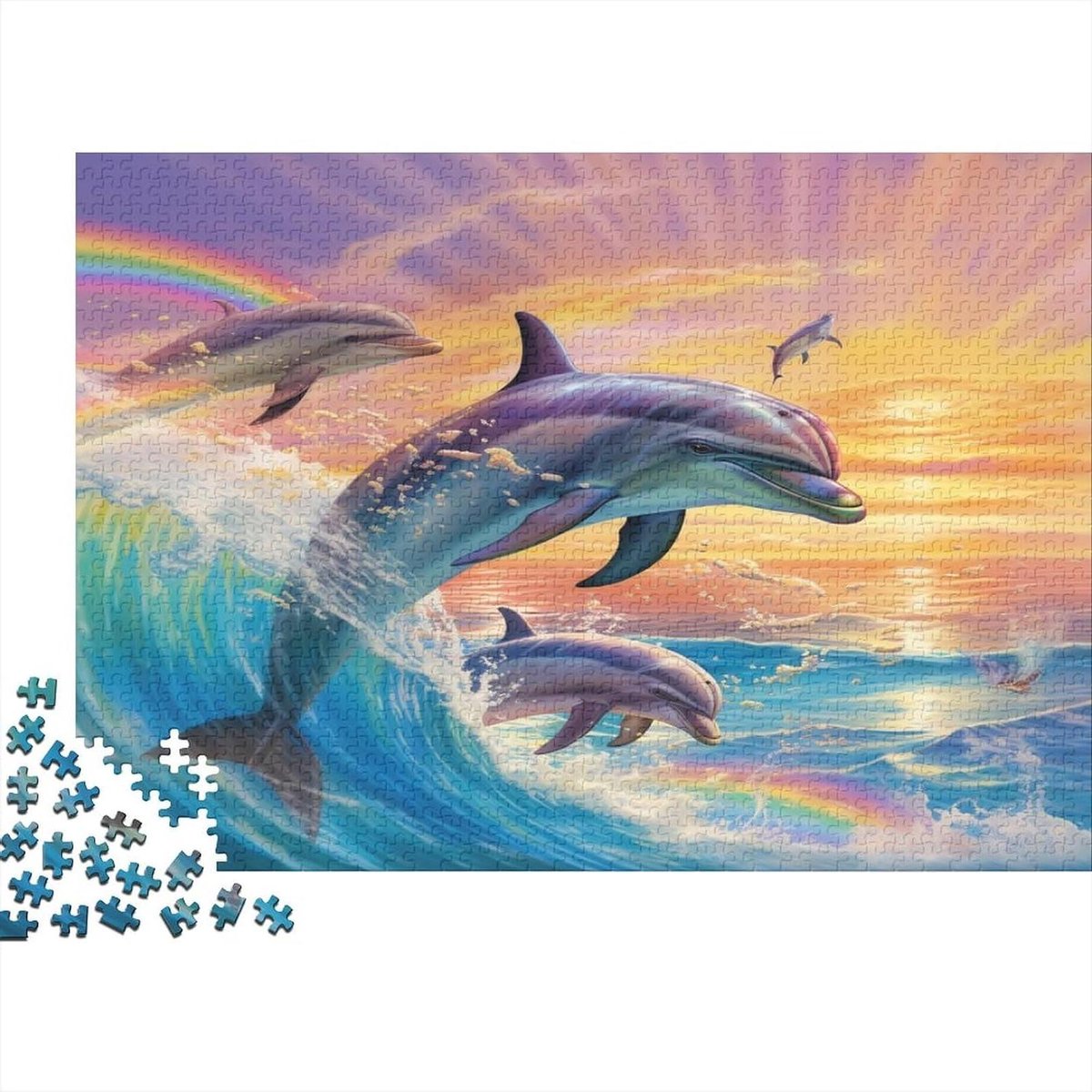 Fotopuzzel - Eigen afbeelding puzzel - Ontspanning thuis - Unieke stukjes - 75 x 50 cm - Meerdere kleuren