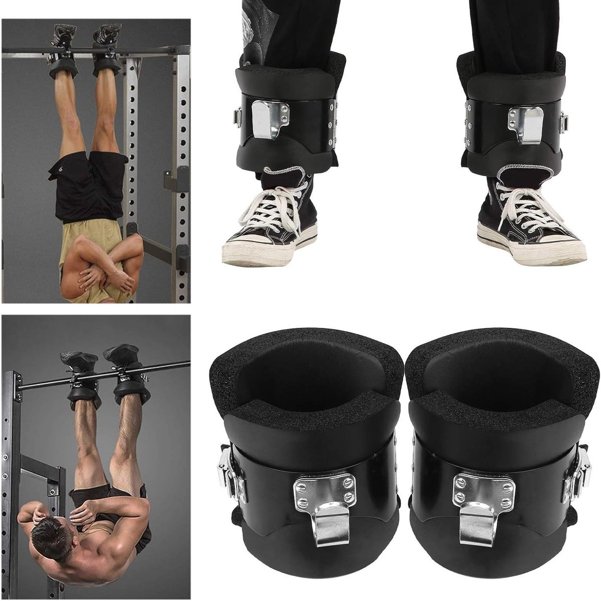 Hangende Inversie Laarsjes voor Volwassenen, 100kg Capaciteit, Ideaal voor Sport en Fitness Activiteiten