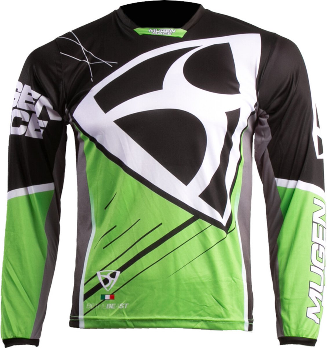 MUGENRACE Heet Zwart Groene Motocross Jersey -