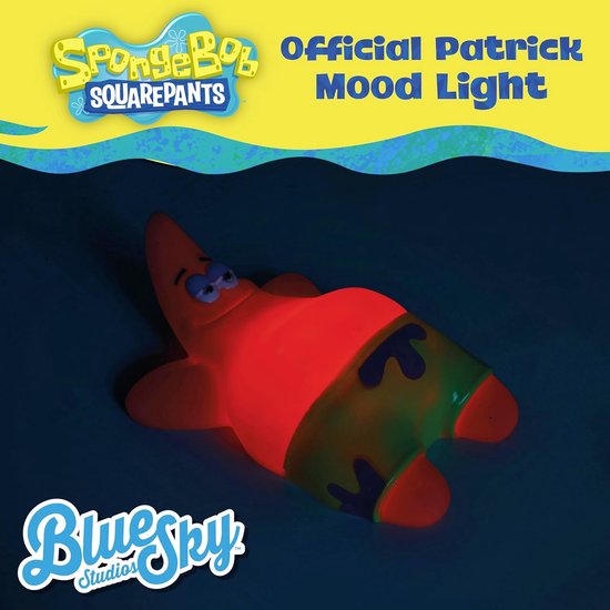 Patrick SpongeBob SquarePants Mood Light Lamp 17cm van Nemesis Now — afbeelding 4