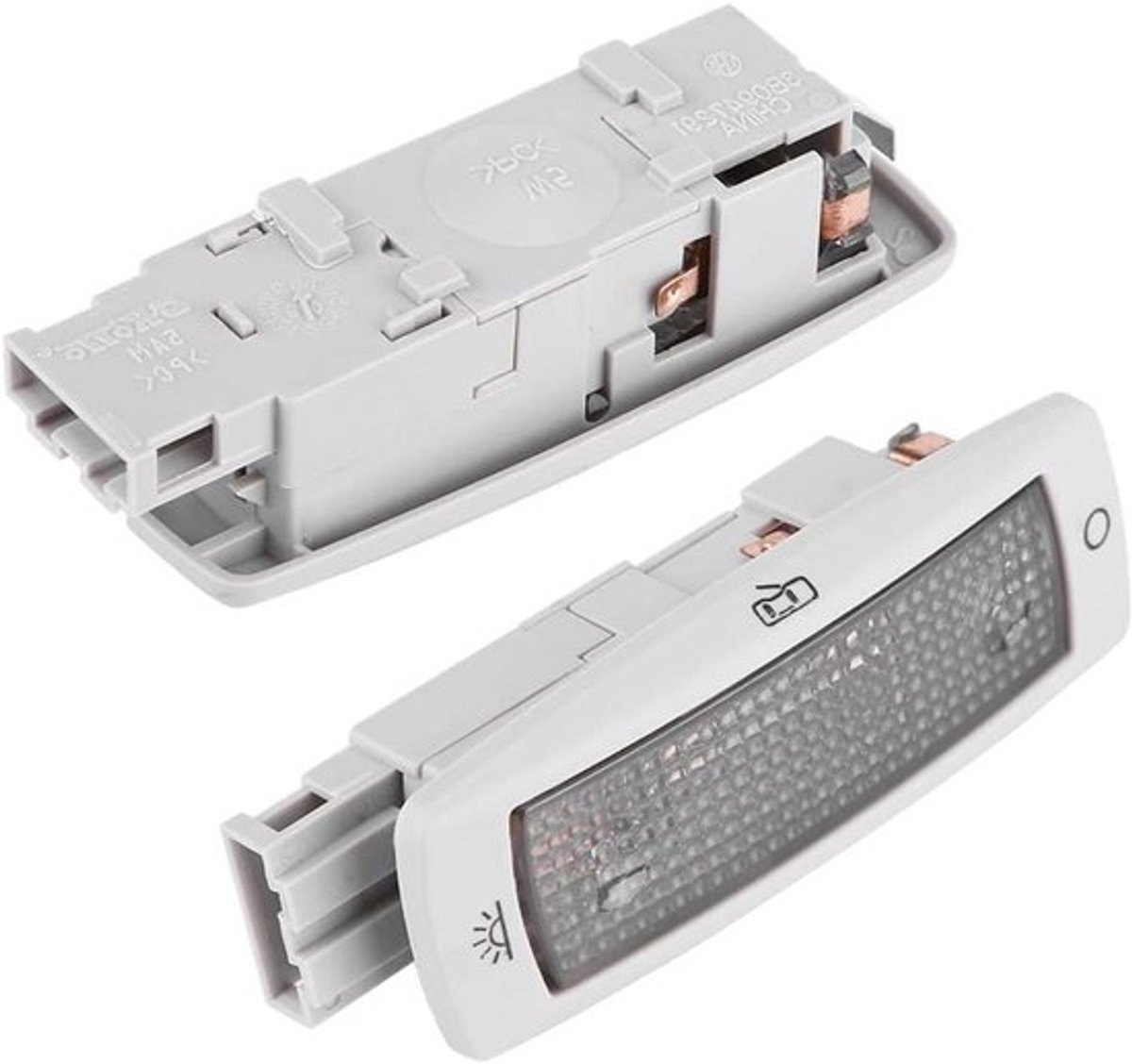 Achterleeslamp - Daklamp Kaartlamp - Interieurverlichting Auto - Directe Vervanging - 12 Volt - Grijs