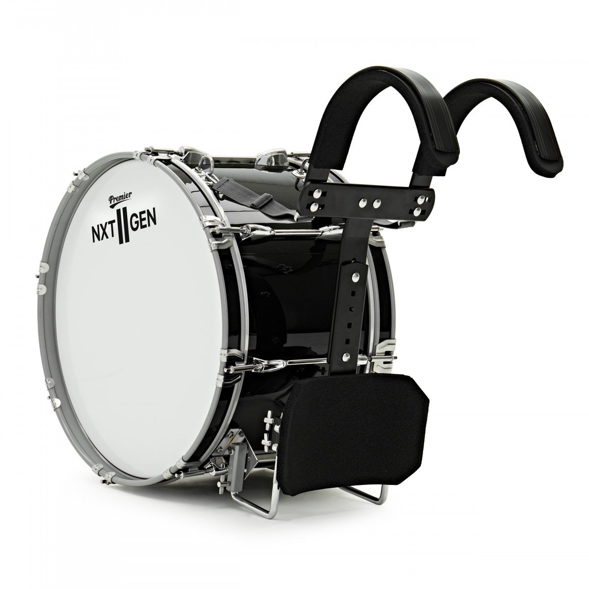 Premier NXT GEN Marching 18 x 10 Traditionele Bassdrum, Zwart