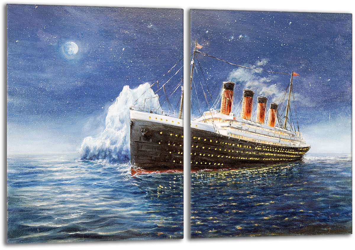 TMK ArtDeko Titanic - Glazen Beschermplaat - 2x 40x52 - Veilig en Veelzijdig