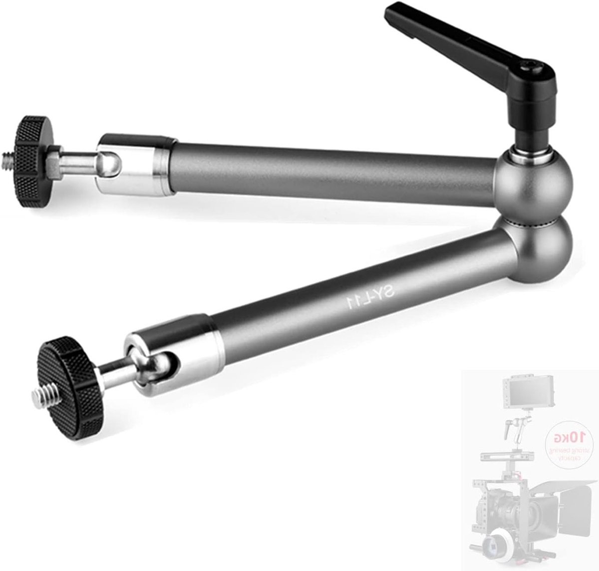 Verstelbare Arm - Flexibele Arm - Camera Monteren - Sterk Draagvermogen - 11 Inch - Zwart