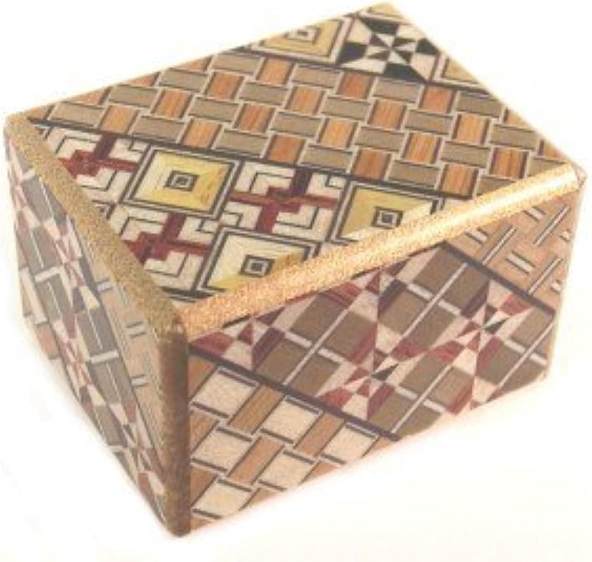 Puzzeldoos - Houten Doos - Hersenkraker - 7 Stappen - Klein - Blauw