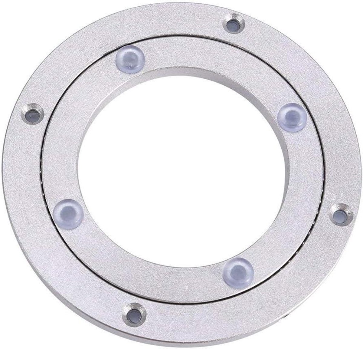 Draaibare Plaat - Draaiplateau Lager - Glad Draaien - Zware Aluminiumlegering - 4 Inch - Zilver