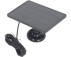 10W Zonnepaneel voor Arlo Pro 3 voor Pro 4 Camera, Video Deurbel Voeding voor Spotlight Camera Batterij met 3 meter Oplaadkabel, 360° Verstelbare Bevestigingszonnebatterijoplader (Zwart)