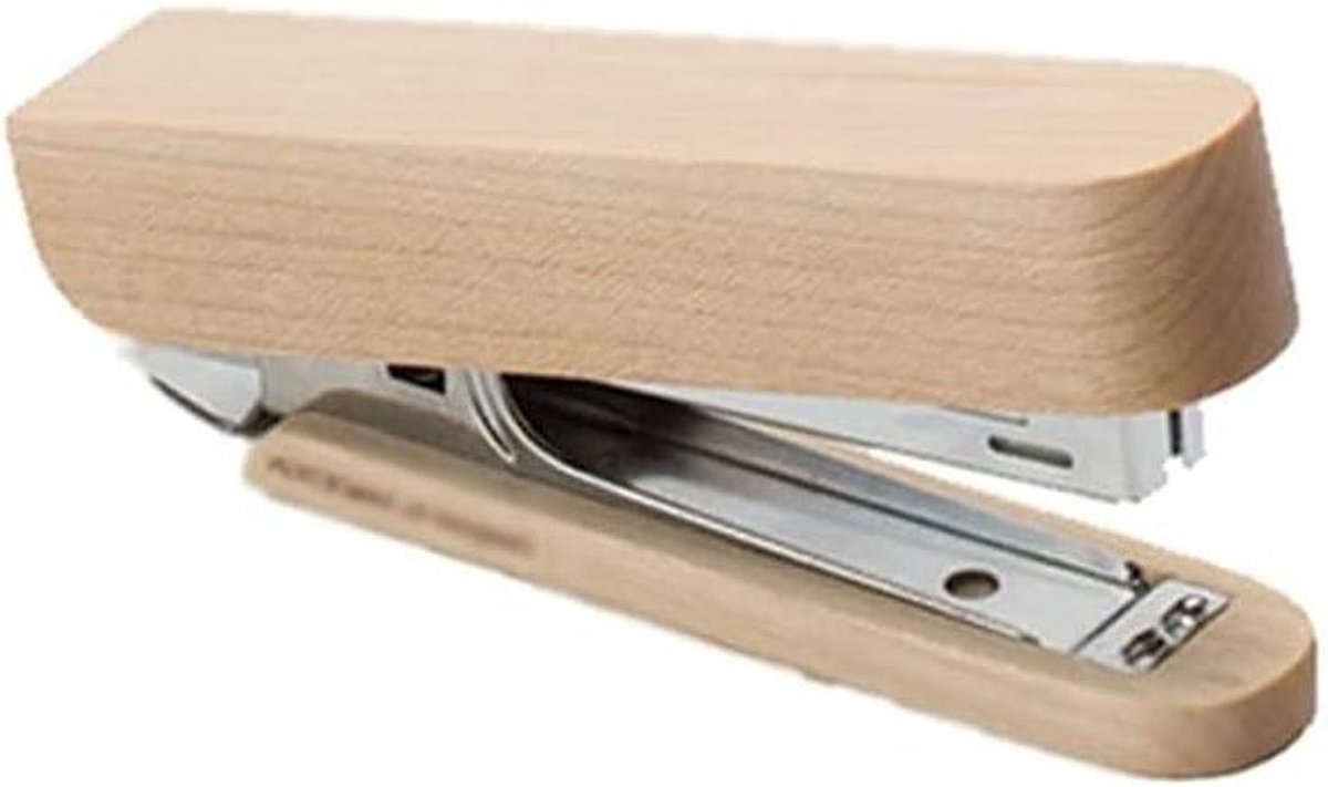 Houten Nietmachine - Bureau Accessoire - Papier Verbinden - Natuurlijke Uitstraling - 100 stuks - Zwart