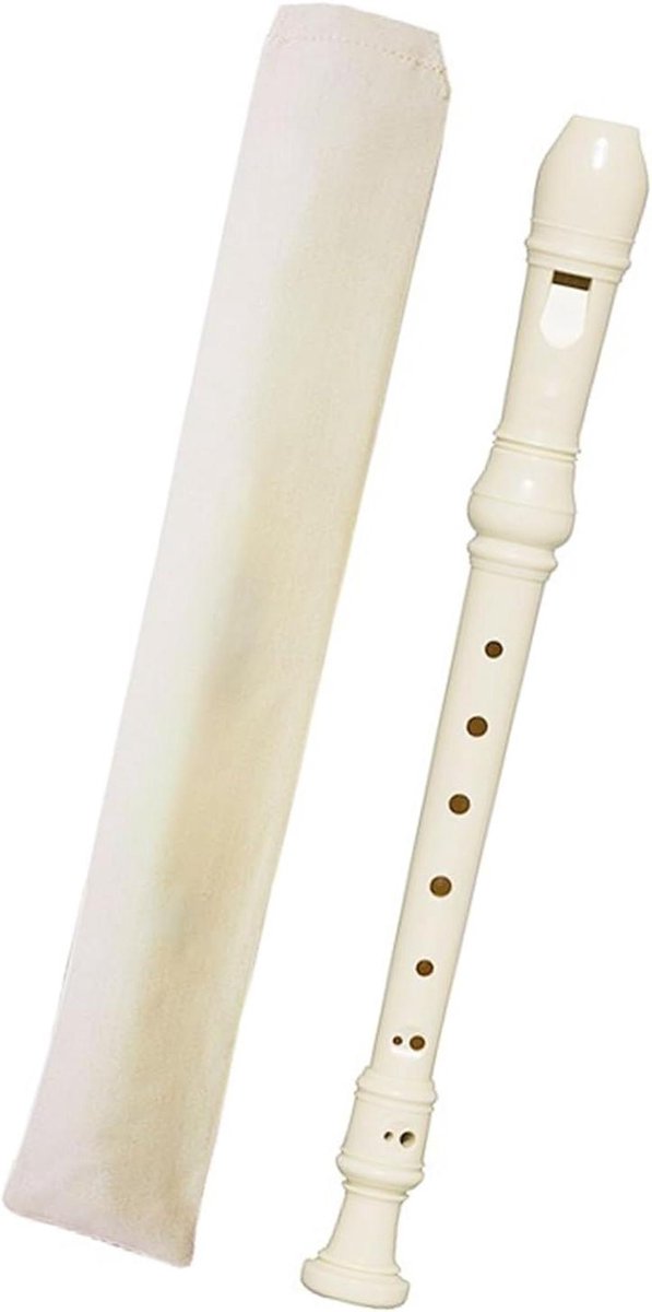Studenten Blokfluit - Muziek Fluit - Muziek Leren - 8-gaats Ontwerp - 35 cm - Bruin