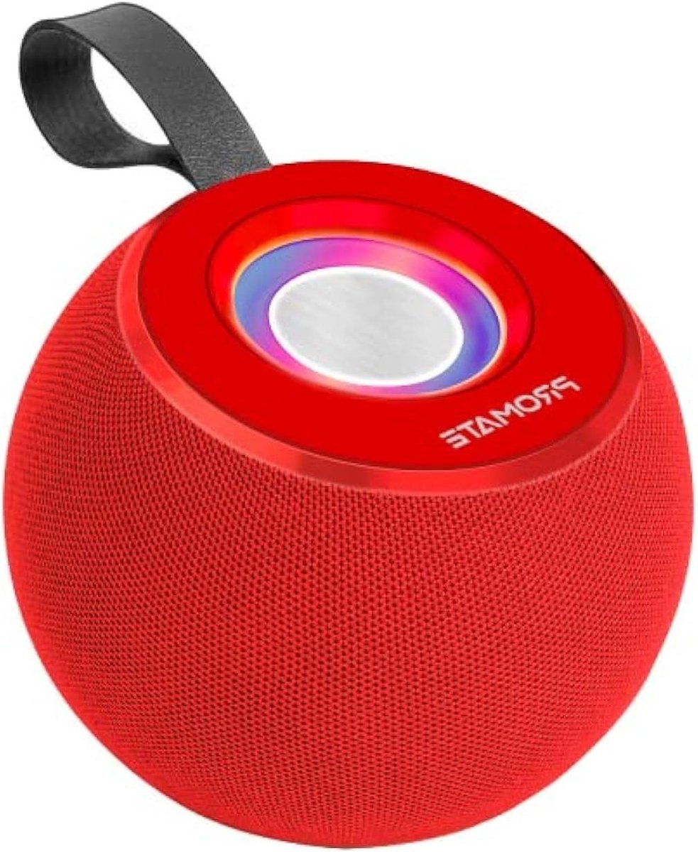 Draadloze Speaker - Bluetooth Audio - Muziek Luisteren - 360 Graden Geluid - 5W Vermogen - Rood