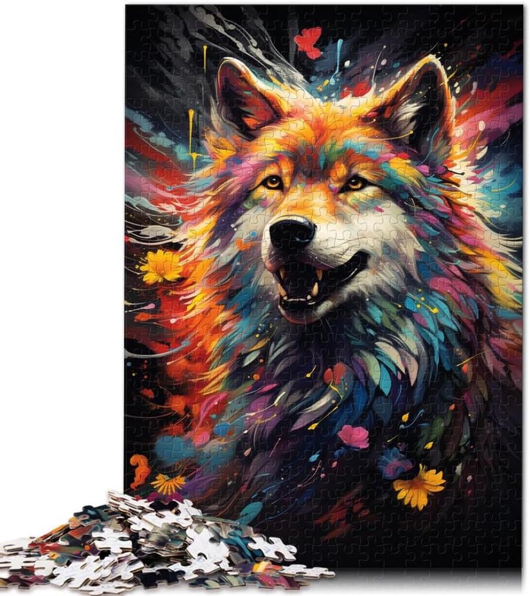 1000-delige Puzzel - Houten Puzzel Fantasie - Ontspannend Tijdverdrijf - Levendige Kleuren - 50 x 75 cm - Kleurrijk