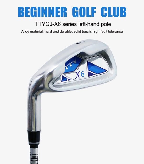 Linkshandige Golfclub - Golfijzer Beginners - Golf Spel Verbeteren - Koolstof/Stalen Body - R-Level Swing - Man-graphite shaft — afbeelding 5