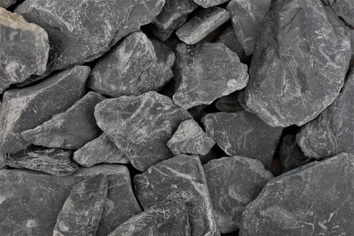 Siergrind 5 kg - Decoratie grind - Tuin decoratie - Gewassen Ardesia Slate - 30-80 mm - Nero