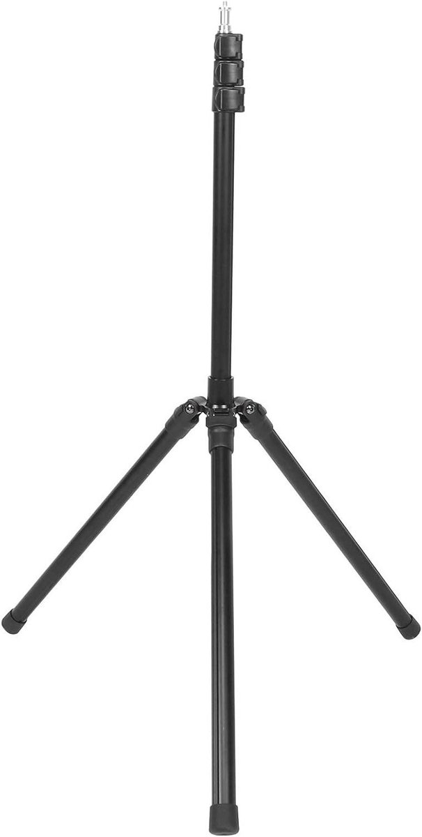 Lichtstatief - Verlichtingshouder - Studio fotografie - Flexibele hoogte - Tot 204 cm - Zwart