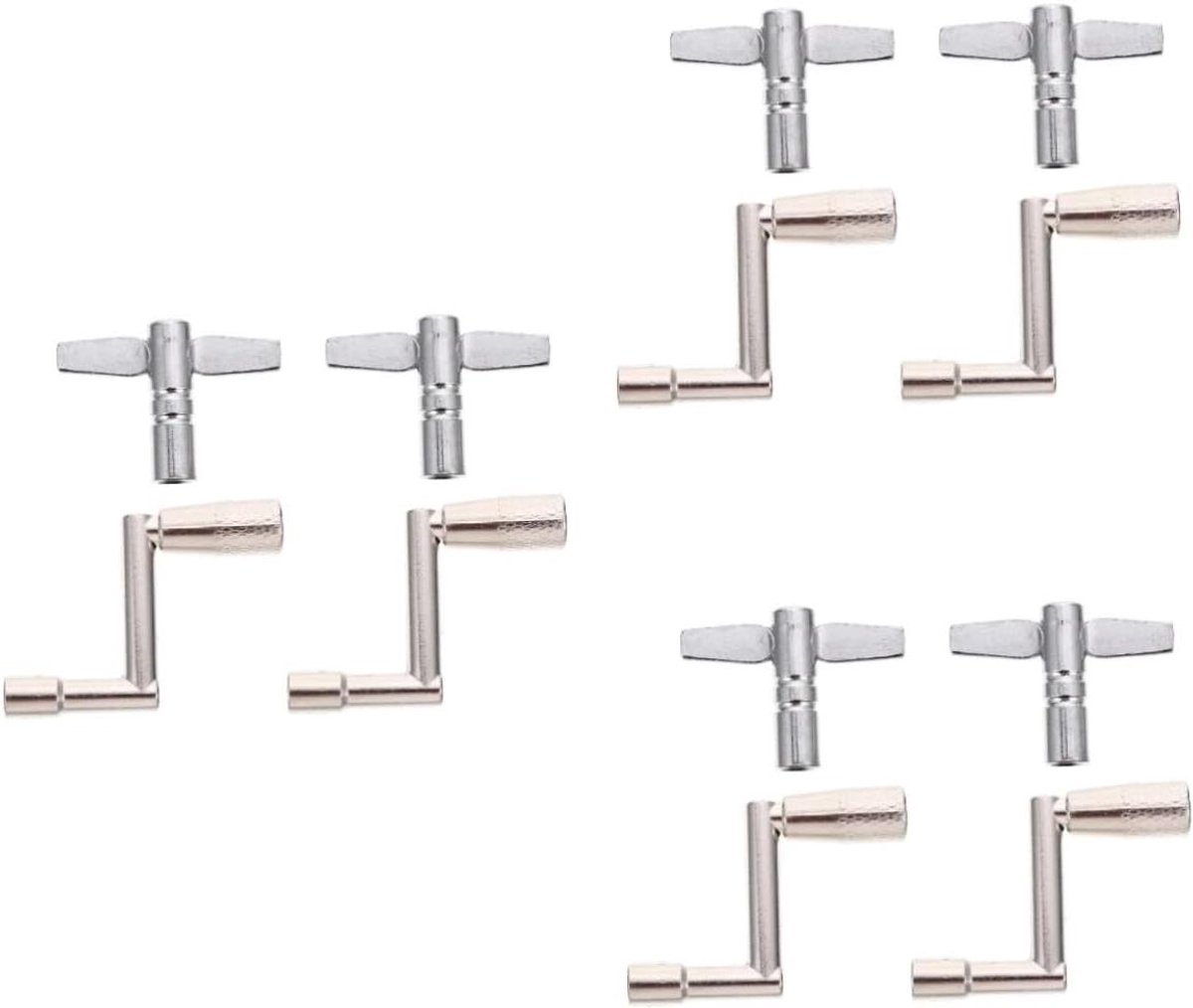 Drumsleutels - Stemgereedschap - Drum Stemmen - Universele Pasvorm - 6.5x5CM - Zilver