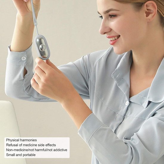 Slaap Hulp Instrument - Microstroom Apparaat - Ontspanning Bevorderen - Ergonomisch Handontwerp - USB Oplaadbaar - Wit — afbeelding 2