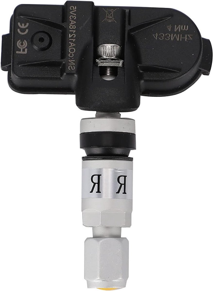 Bandenspanningsmeter Systeem - TPMS Intern - Voertuig Veiligheid - Real Voice Alert - 4 Banden - Zwart