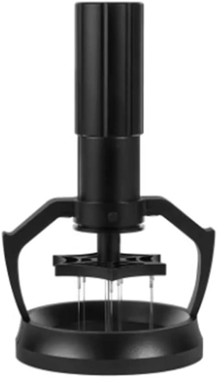 Elektrisch Koffie WDT Tool - Naald Distributor - Espresso Bereiding - Magnetische Roerder - Roestvrij Staal - Zwart