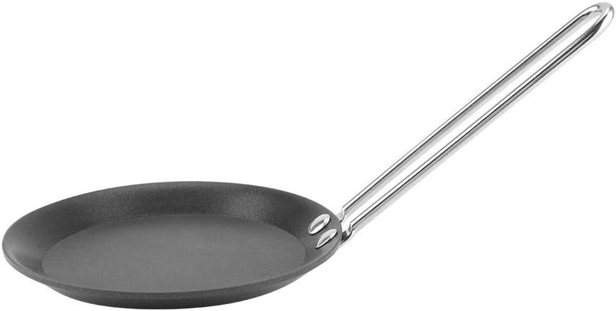Mini Koekenpan - Eierpan Kleine Wok - Ontbijt Maken - Compact Formaat - 12 cm Diameter - Zwart