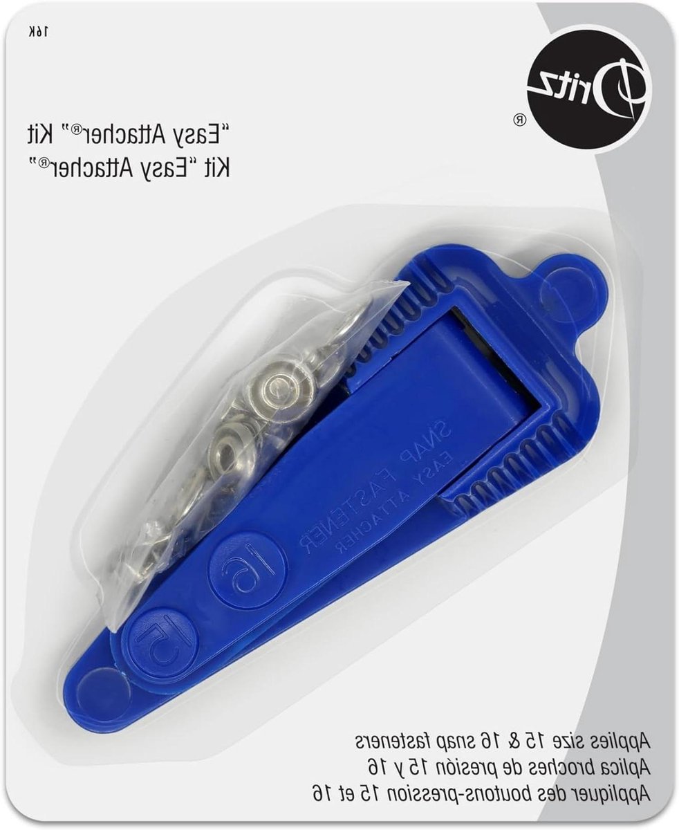 Dritz Bevestigingskit - Drukknopen Kit - Kleding Maken - Zelf Nivellerend - 3/8 en 7/16 Inch - Nickel