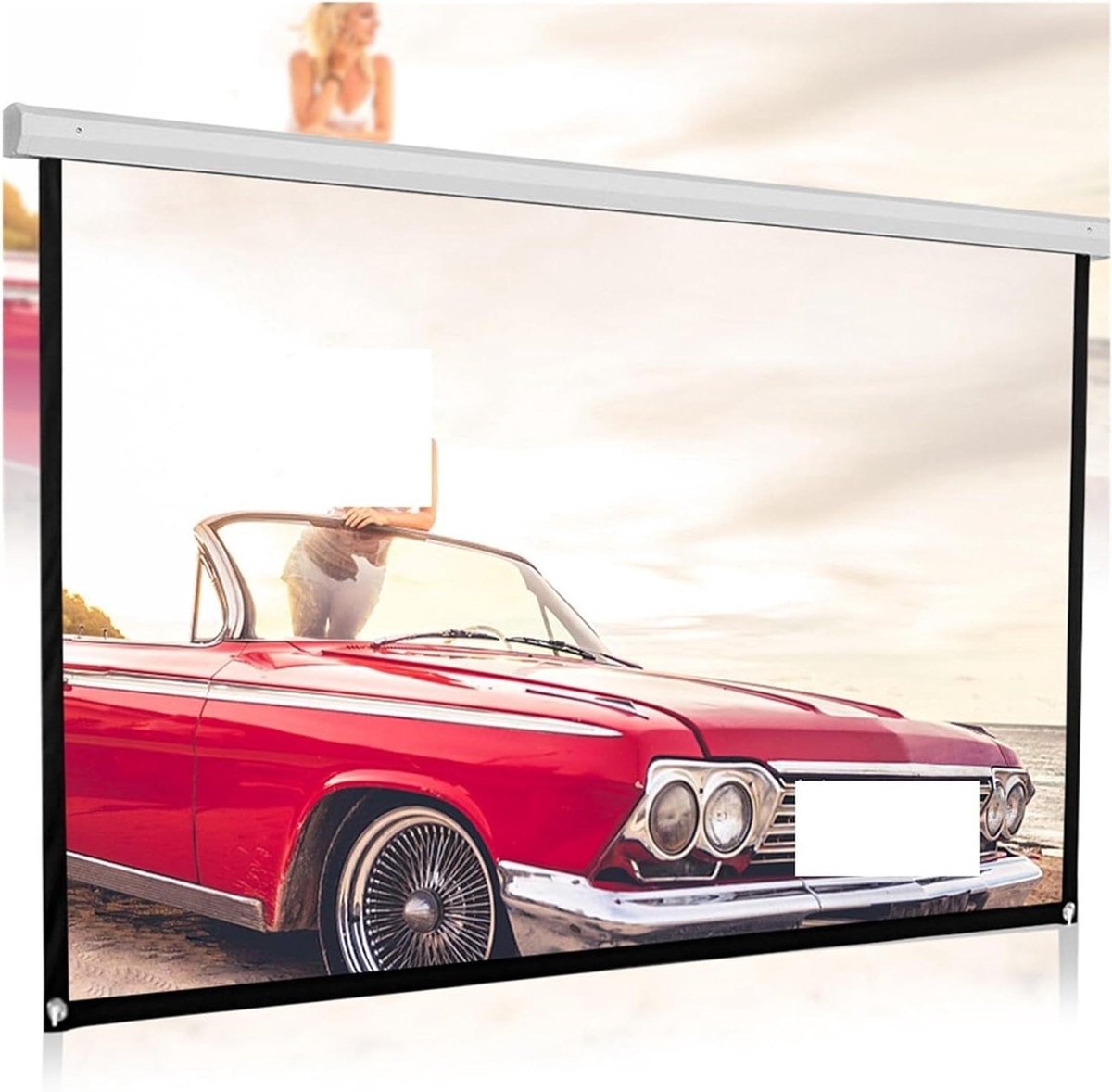 Projectiescherm - Beamer Scherm - Thuisbioscoop Maken - Opvouwbaar Ontwerp - 60 inch - Wit