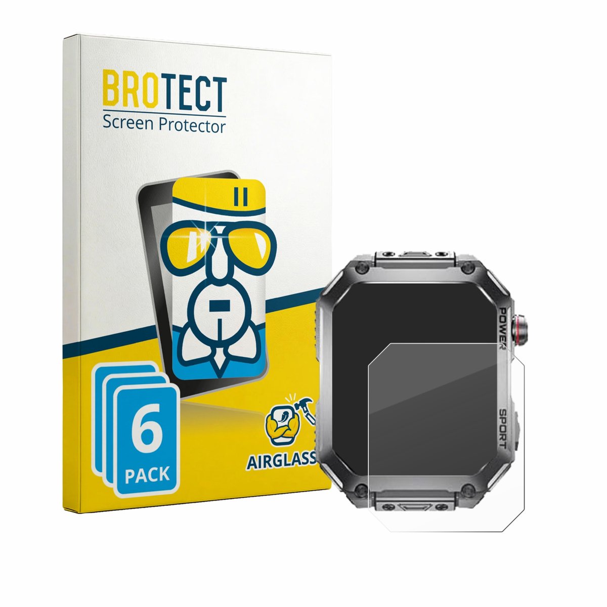 Screenprotector 6 Stuks voor Benyar Smart EF2 PRO-D Beschermglas transparant