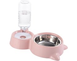 Kisangel Cat Drinking Fountain Dog Food Bowls Double Dog Cat Bowls Drinklmnt Cat Water Bowl Cat Food Bowls Raised Dog Bowls Dog Food And Water Bowl Car Pet Feeder Automatic