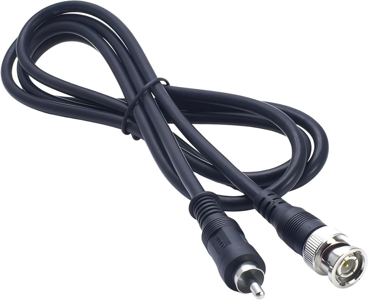Adapterkabel - BNC RCA - Videotransmissie - Duurzaam PVC - 1.8 meter - Zwart